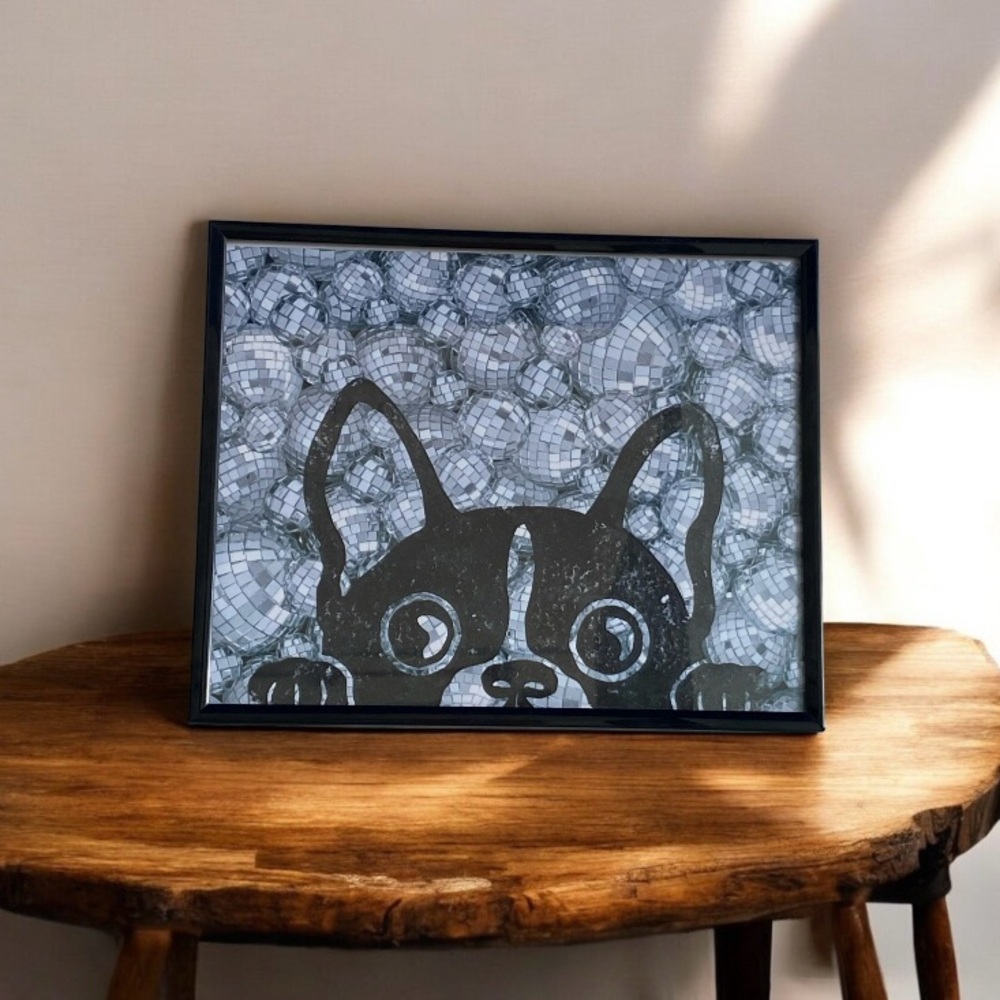 🪩🐾“Disco Doggie” from the “Peekaboo Puppydog” Print Series